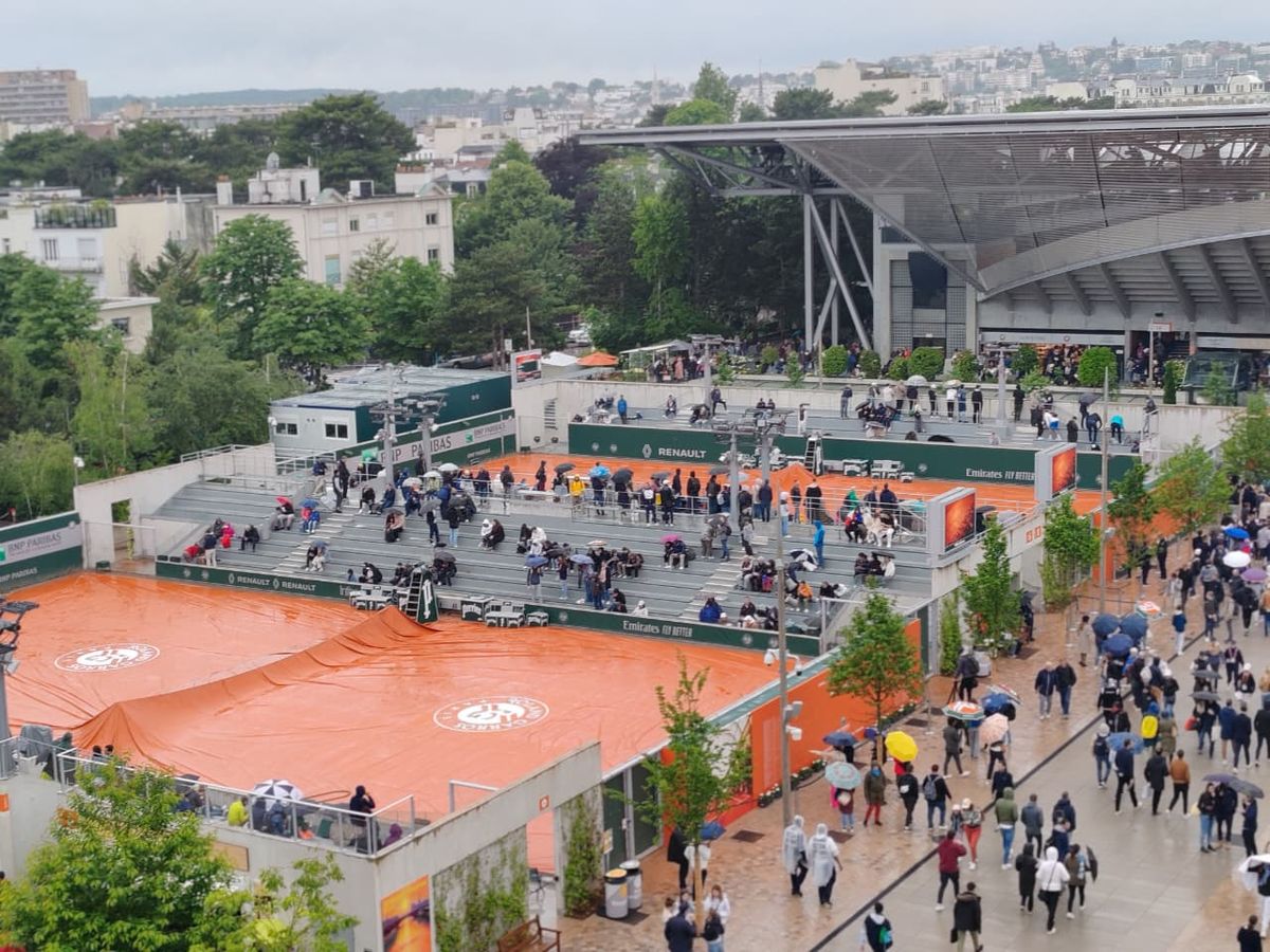 Las canchas exteriores del complejo vistas desde lo alto