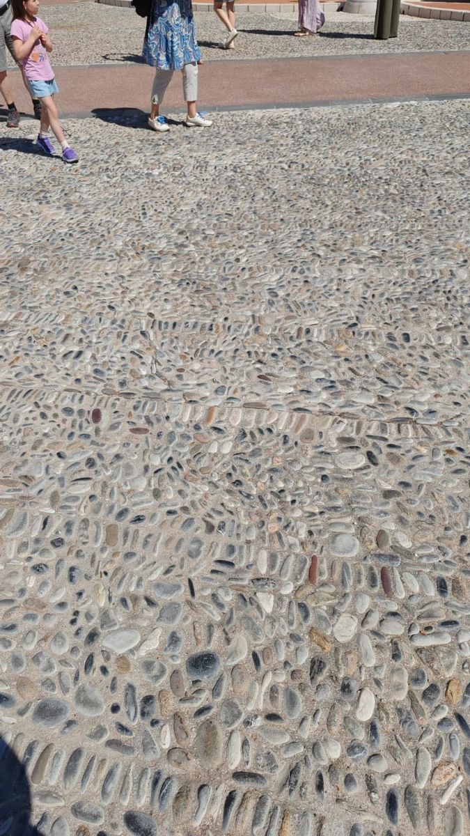 El empedrado de la plaza del palacio