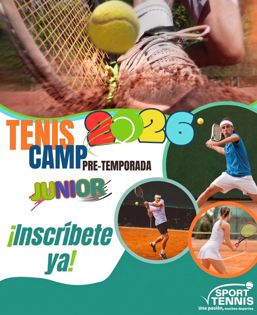 Afiche del Tennis Camp Junior 2026