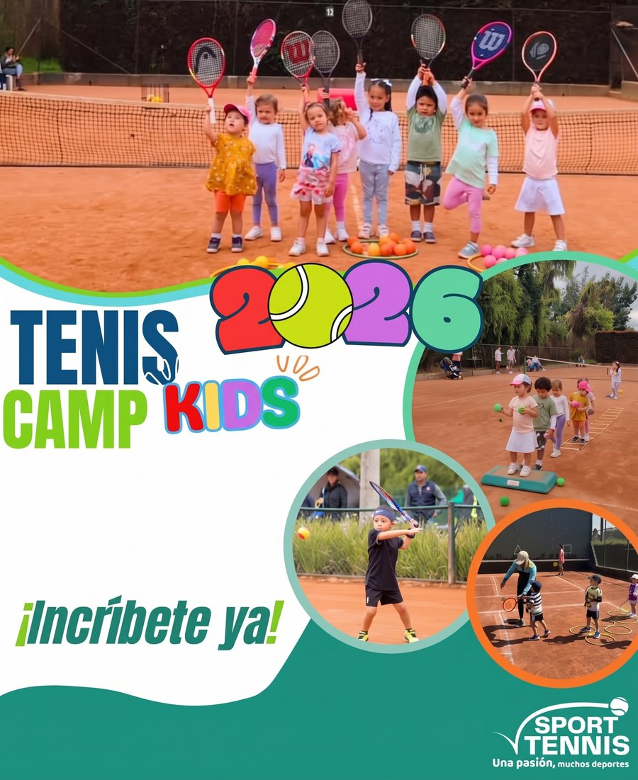 Afiche del Tenis Camp Kids 2026