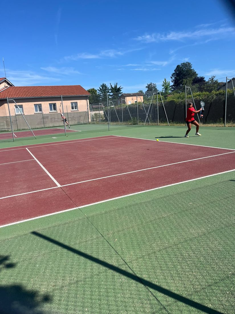 Jugadores de Sport Tennis en la temporada de tenis en Francia